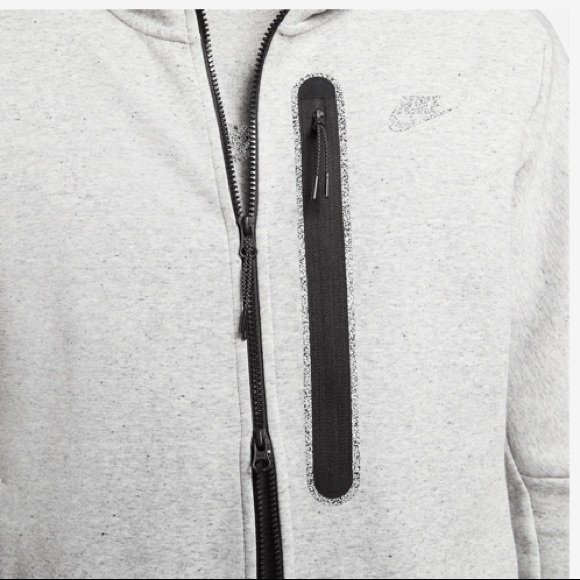 NWT Nike Sportswear Revival Tech Fleece 2-piece Hoodie/Joggers - Grey/Redstone - Picture 6 of 16